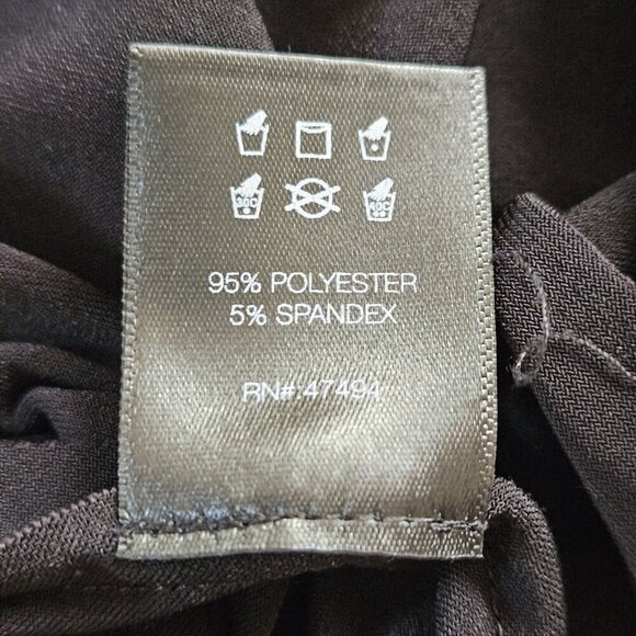 Norma Kamali Jumpsuit Women L / 40 Black Dolman LS Wrap Front Tie Waist Wide Leg - Picture 14 of 16